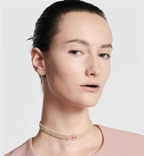 Petit CD Baroque Choker Gold